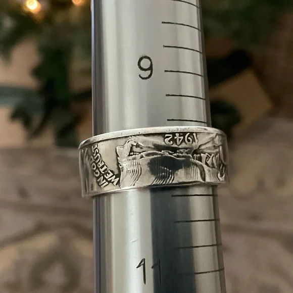 Silver 90% Coin Rings Bundle 2x Continental Silver